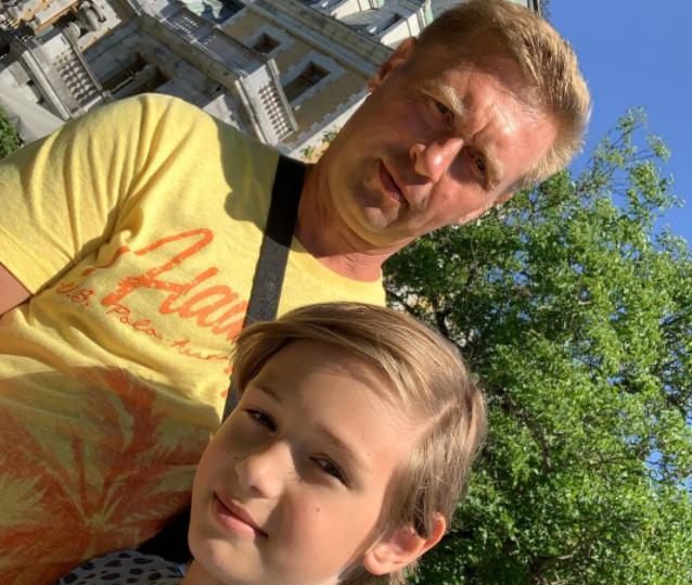 Дмитрий с сыном от второго брака Артемом
