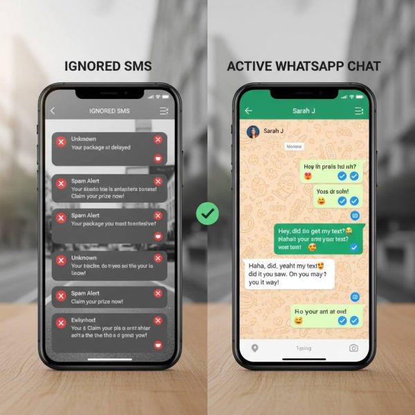 Почему ваши SMS летят в пустоту, а на сообщения в WhatsApp отвечают за три секунды