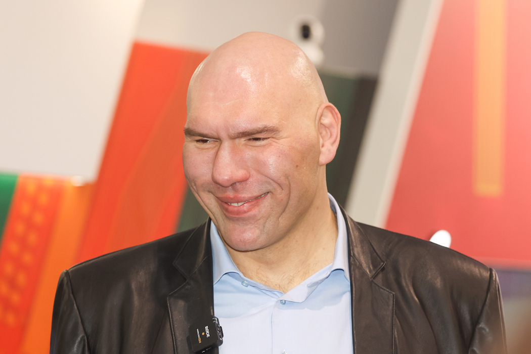 Nikolay Valuev at the ‘Russia’ exhibition
