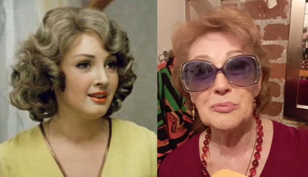 На первой фотографии Лариса Ерёмина в фильме "Не может быть!" (1975)