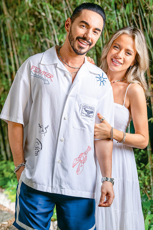 Тимур Родригез и Катя Кабак.