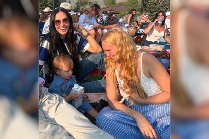 «О, спасибо тебе! Я люблю тебя!»: Деми Мур показала трогательное поздравление от двухлетней внучки