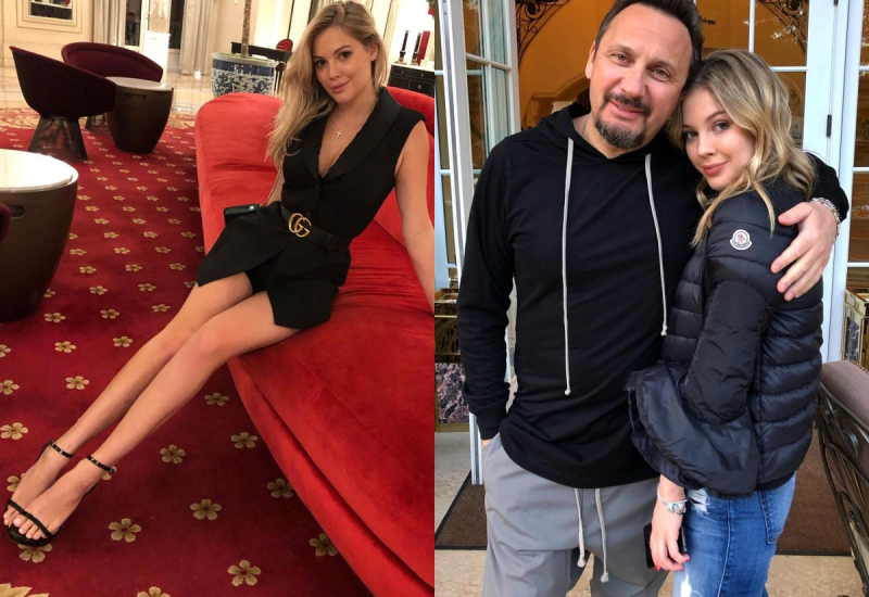 Артист со своей падчерицей Евой.