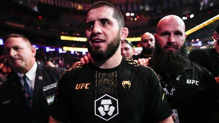 «Наша страна обладает наибольшей силой»: Ислам Махачев стал двукратным чемпионом UFC и обратился к Дональду Трампу