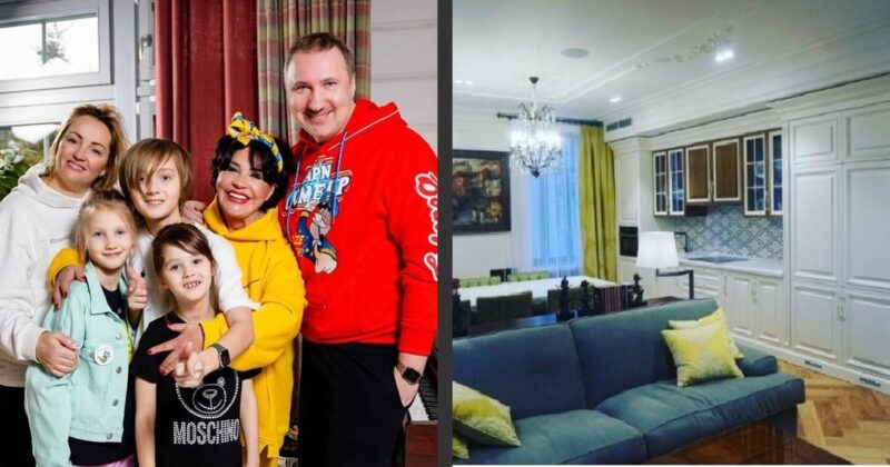 «Хоть голой могу спокойно походить»: как выглядит московская квартира Надежды Бабкиной с видом на Кремль, которую обновил её сын