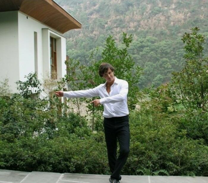 Витас живет в очень живописном месте. 