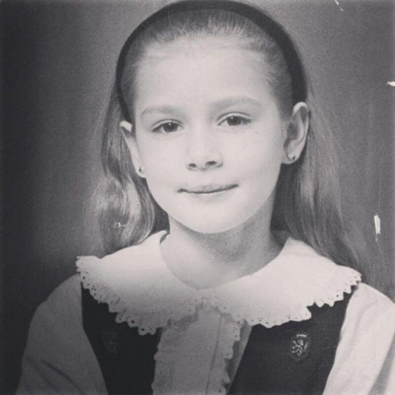 Мария Кожевникова в детстве.