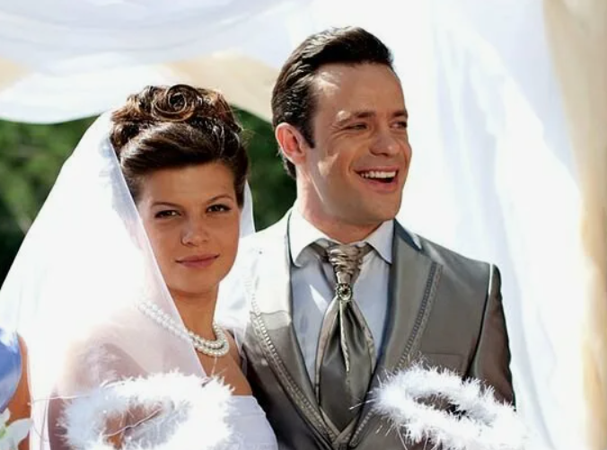 На съемках фильма «Соблазн» с актрисой Агнией Кузнецовой.