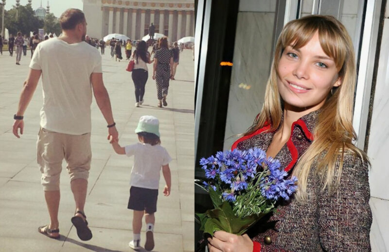 Ольга Арнтгольц и Дмитрий Петрунь с сыном: гармония семейной жизни.