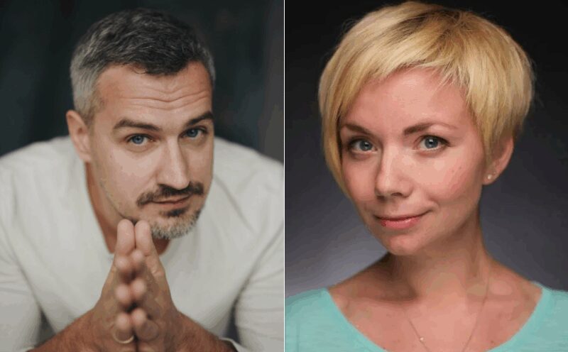 Павел Савинков со своей женой Александрой Стрельциной