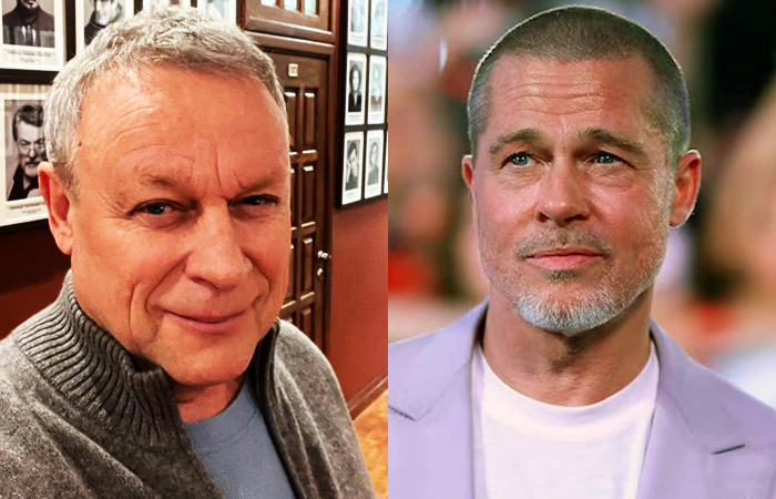 Сергей Жигунов и Брэд Питт.