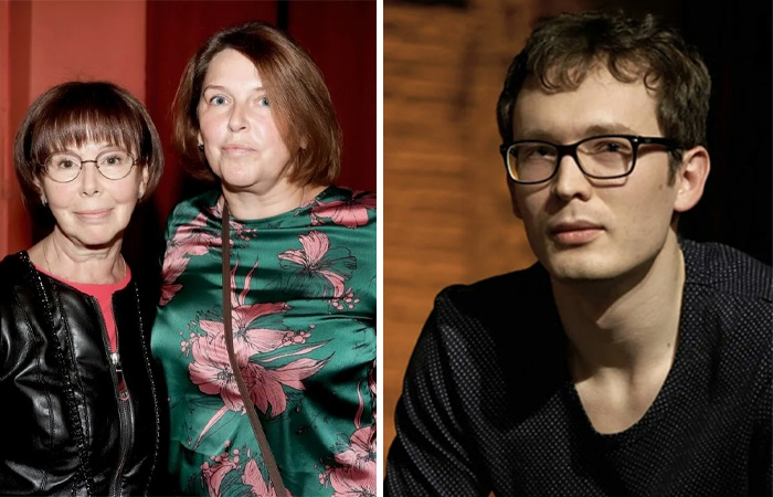 Евгения Симонова с дочкой Зоей (слева на фото), Андрей Кайдановский (справа на фото).