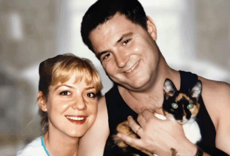 Ирина Селезнева в молодости, рядом со своим первым мужем, известным музыкантом Максимом Леонидовым.