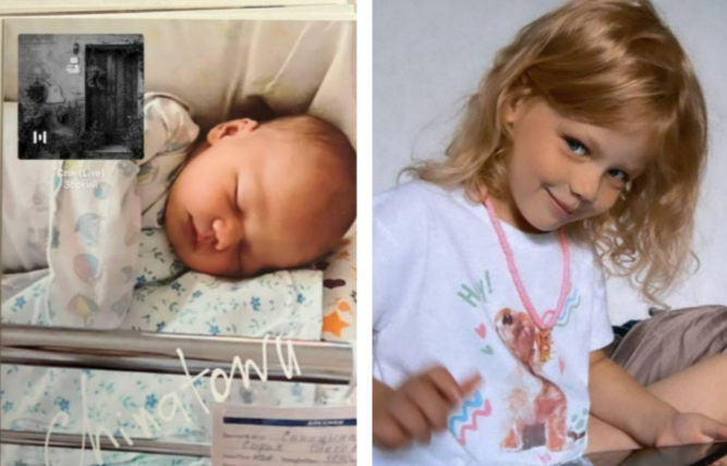 Малышка Мия Табакова, дочь Павла и Софьи.