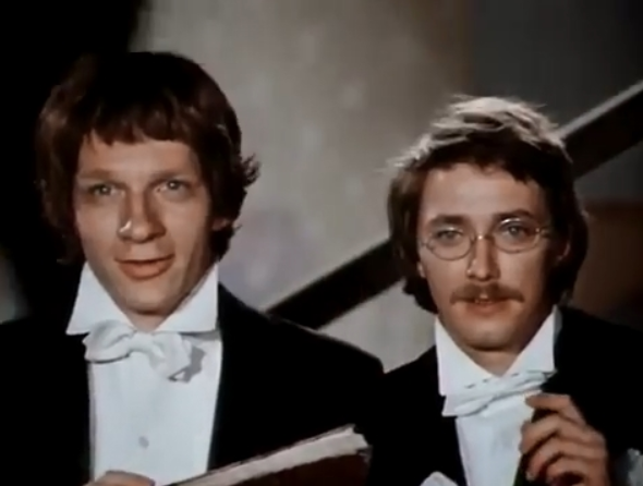 Владимир Носик и Игорь Старыгин в фильме «Под крышами Монмартра»