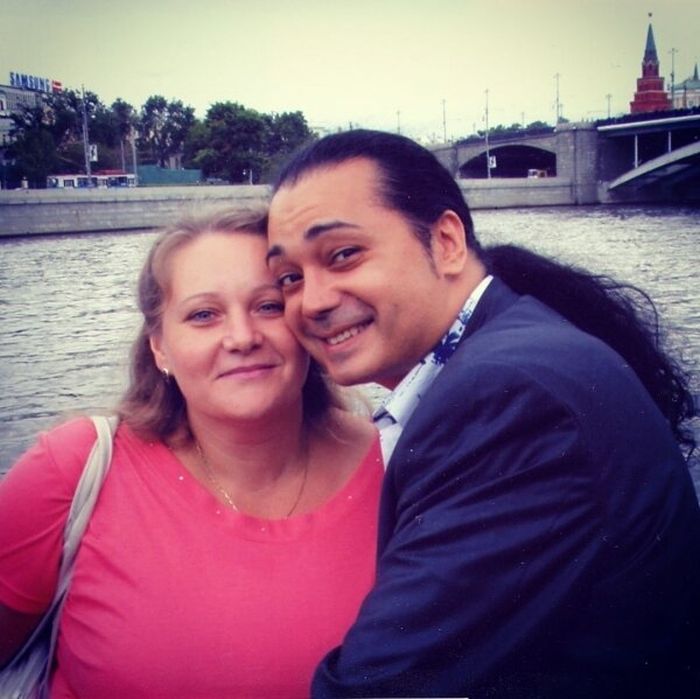 Игорь Наджиев с женой.