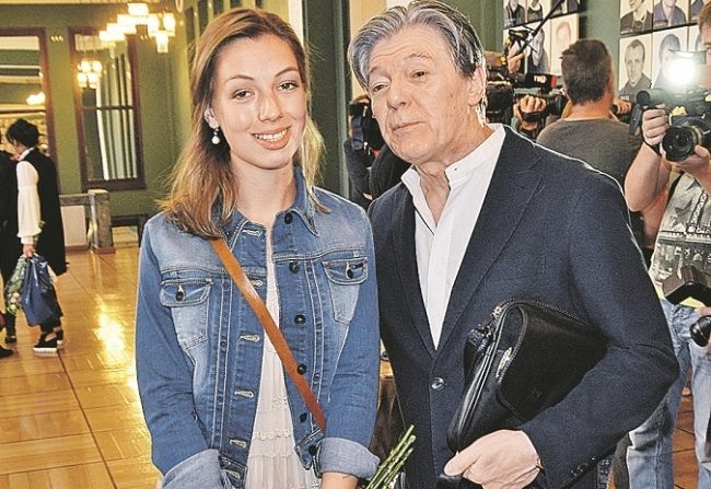Александр Збруев с внебрачной дочерью Татьяной, которая пошла по его стопам.