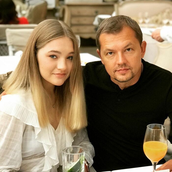 Алексей Фатеев с дочерью.