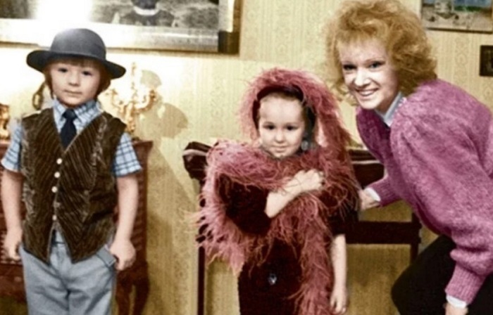 Людмила Гурченко с внуками, Марком и Еленой