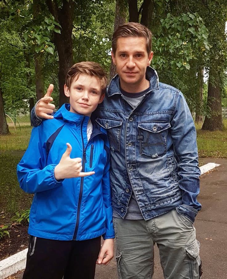 Александр Ратников с сыном.