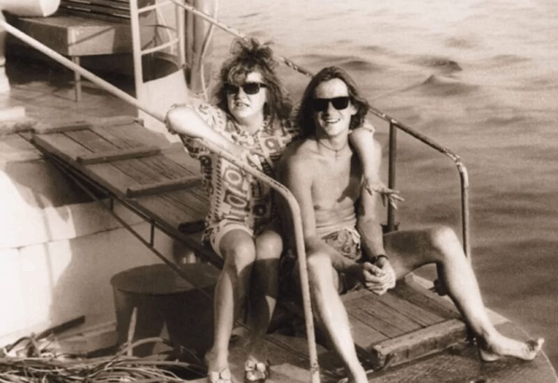 Алла Пугачёва и Сергей Челобанов в молодости.