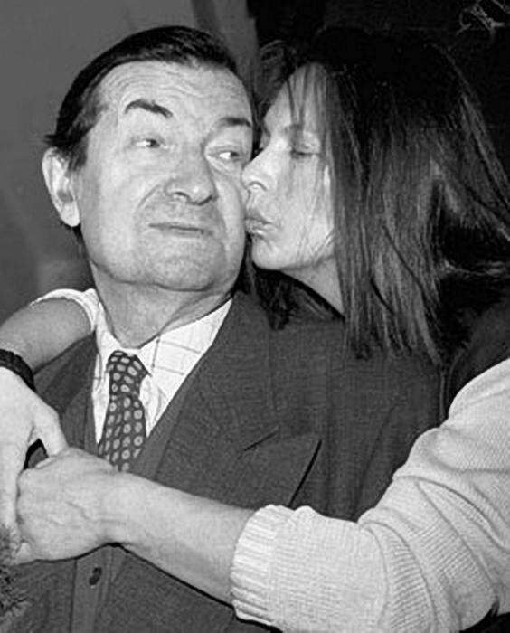 Георгий Вицин с дочкой.