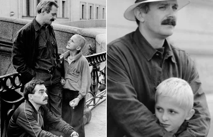 Артем Михалков в детстве с отцом и Александром Адабашьяном.