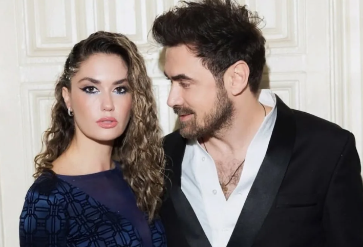 Пётр Дранга с Агатой Мицениеце, его женой и матерью дочери.