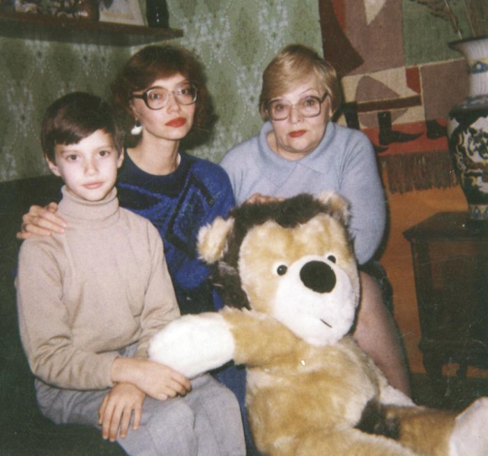 Елена с мамой и сыном