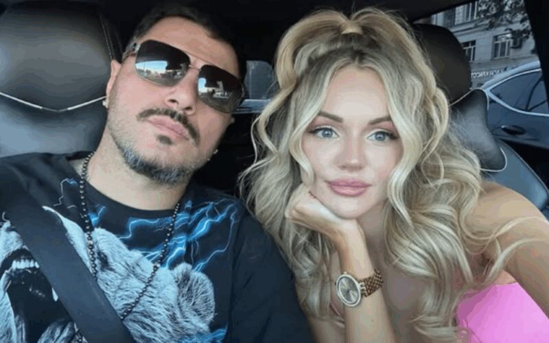 Рэпер Птаха с супругой.