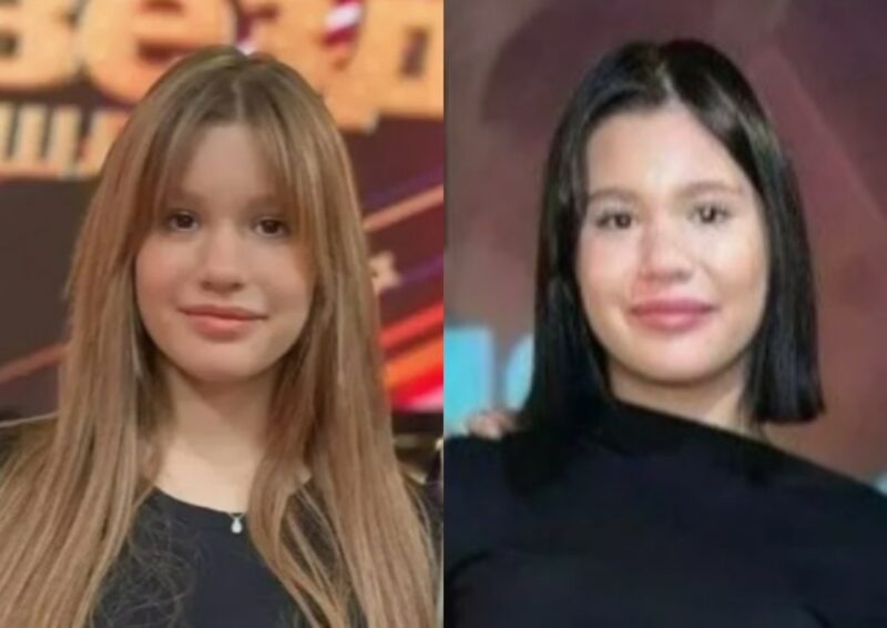 Полина Аксенова, дочь Даны Борисовой, до и после дорогостоящих пластических операций.