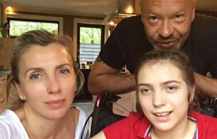 Светлана и Федор Бондарчук с Варварой.