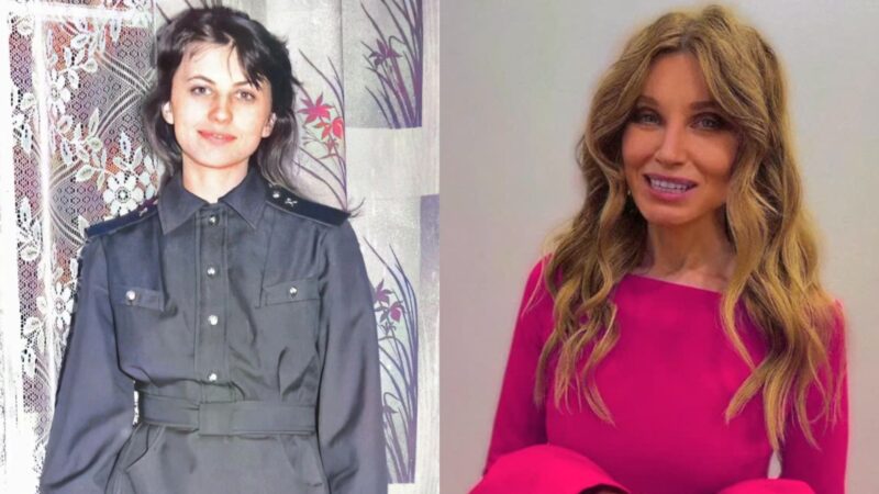 Ирина Нельсон, коллаж из двух фото: слева она в юности, справа в 2025 году