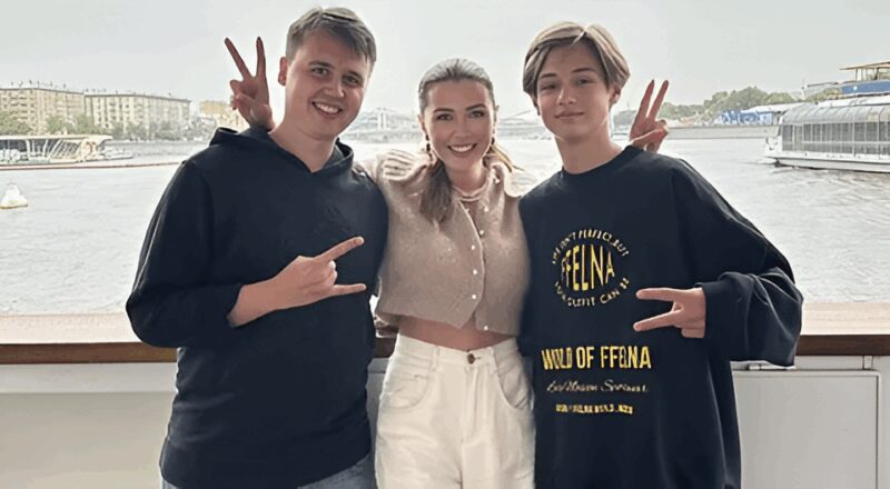 Дети Дмитрия Стрюкова от Анастасии — Анна и Майкл, а также сын Артём от Юны Фесенко, поддерживающие тёплые отношения.