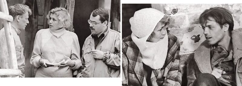 Галина Юркова на съемках фильма «Француз» в 1988 году: женщина, ставшая последней женой режиссёра