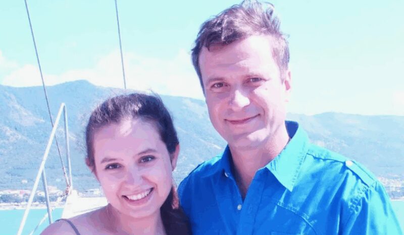 Алексей Федотов в юности с младшей сестрой Леной.