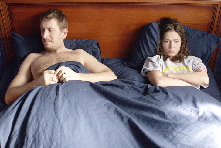 Елена Лядова в роли Ольги в сериале «Измены», где её мужа сыграл Кирилл Кяро.