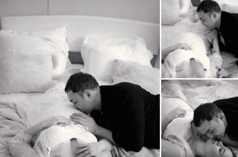 Александр Гобозов и его беременная супруга Светлана.