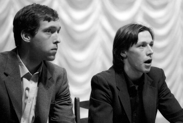 Михаил Ефремов в начале своей театральной карьеры.