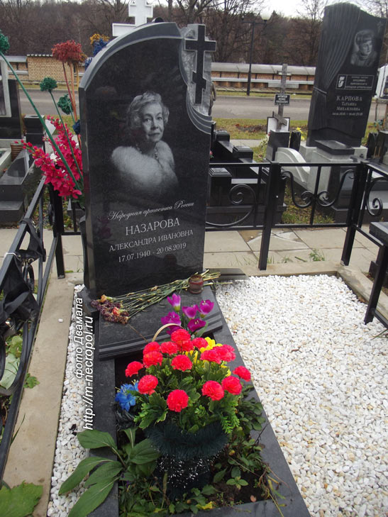 Место последнего упокоения Александры Назаровой