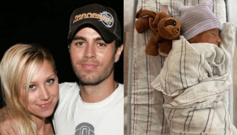 Анна Курникова, Энрике Иглессиас и их новорожденный ребенок