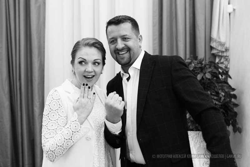 Момент регистрации брака в Кутузовском ЗАГСе