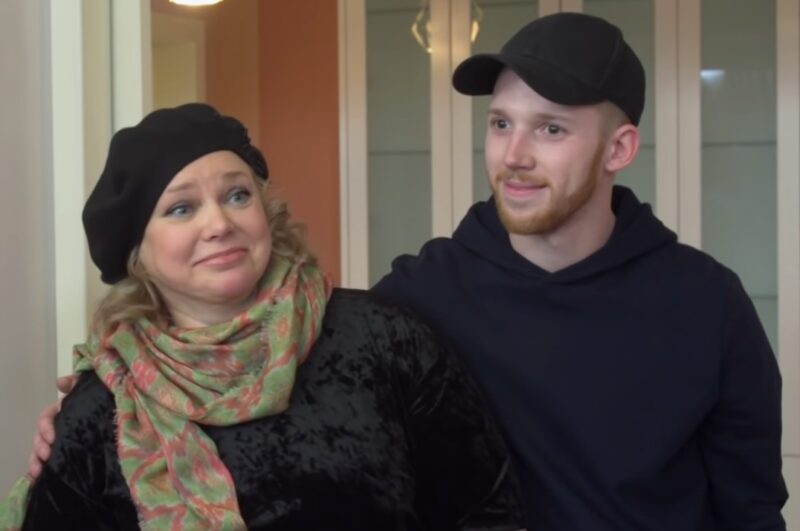Ольга Машная с сыном.