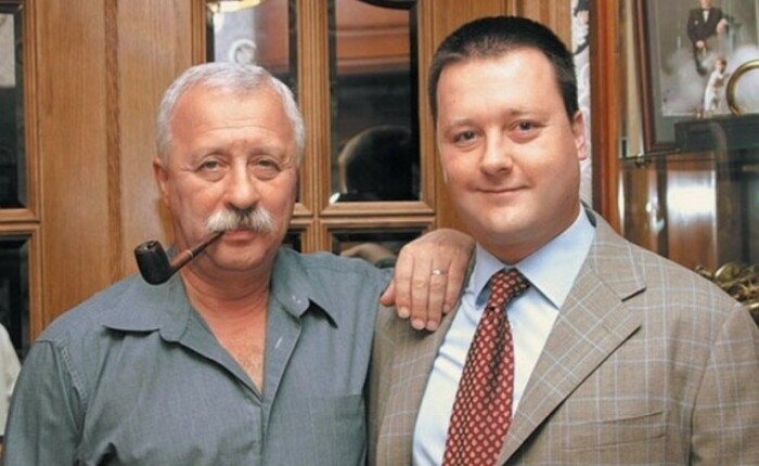 Леонид Якубович с сыном.