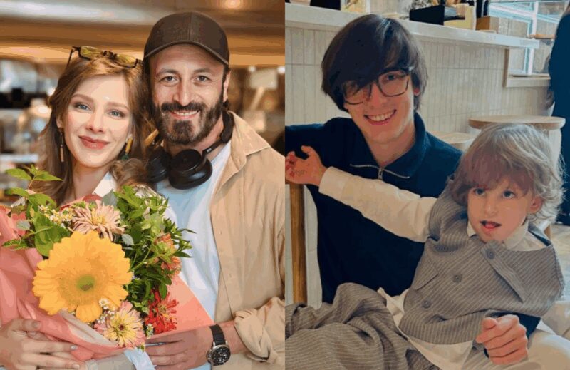 Мартин Авербух с младшим братом и новой семьёй отца: дружба и взаимопонимание.