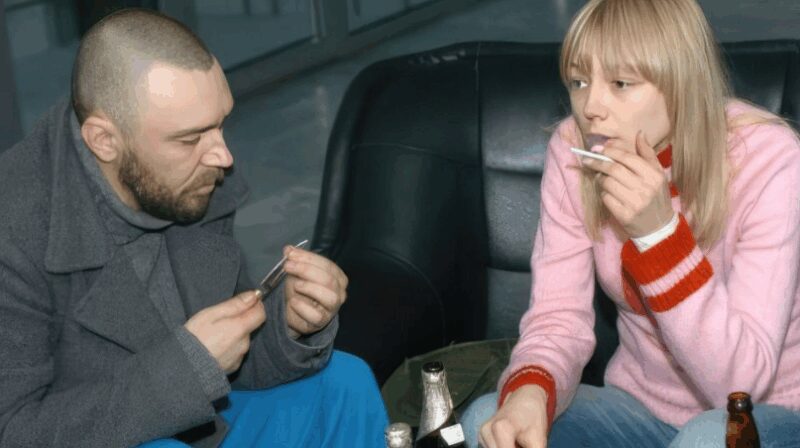 Актриса Оксана Акиньшина и Сергей Шнуров