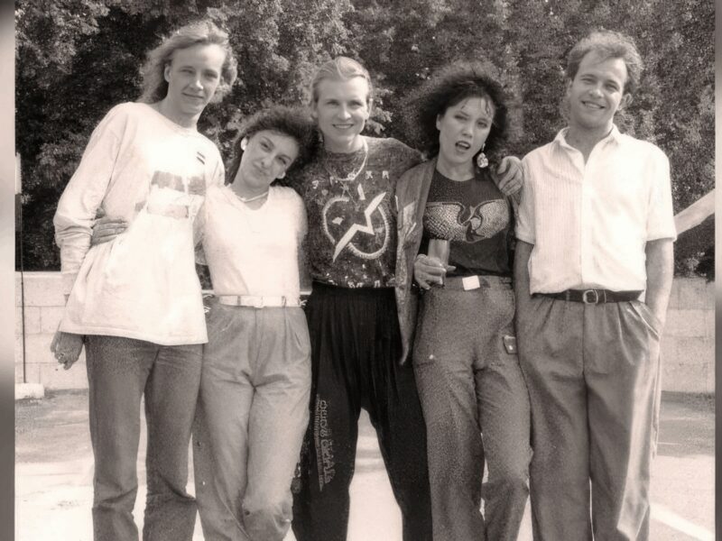 Певица Азиза в молодости, рядом Александр Малинин