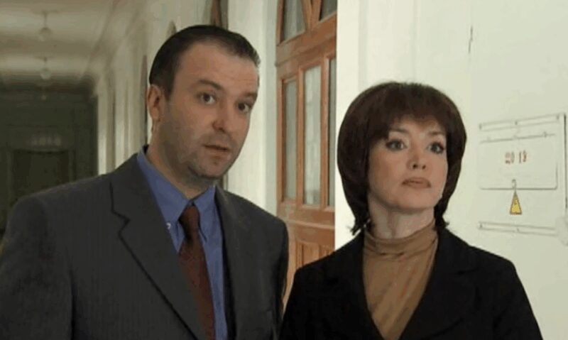 Анна Самохина и Алексей Федотов, коллеги по съемочной площадке.