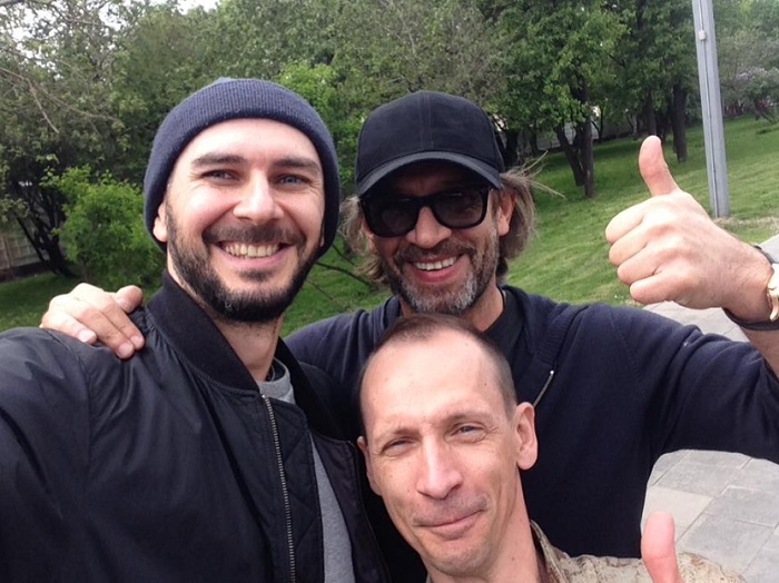 Владимир Машков, Олег Тегати и еще один участник операции по спасению уток