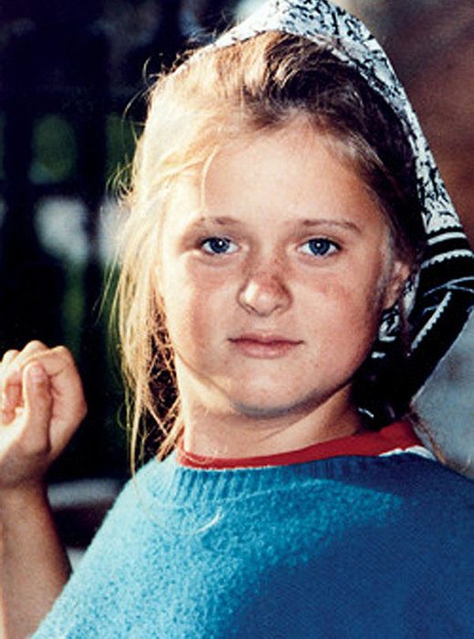 Анна Михалкова в детстве.
